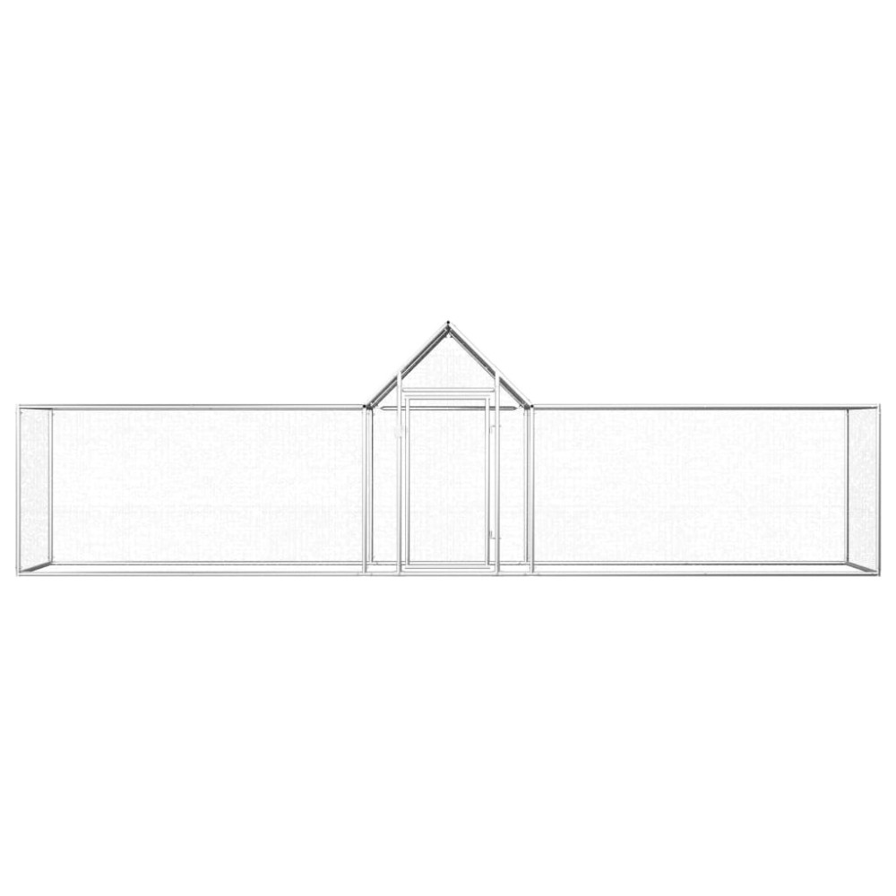 vidaXL Coteț pentru păsări, 5 x 1 x 1,5 m, oțel galvanizat