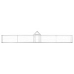 vidaXL Coteț pentru păsări, 9 x 1 x 1,5 m, oțel galvanizat vidaXL Coteț pentru păsări, 9 x 1 x 1,5 m, oțel galvanizat