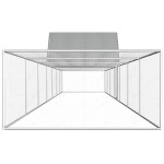vidaXL Coteț pentru păsări, 14 x 2 x 2 m, oțel galvanizat
