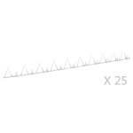 vidaXL Țepi de perete, 25 buc., 1 m, oțel vidaXL Țepi de perete, 25 buc., 1 m, oțel
