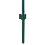 vidaXL Gard din plasă de sârmă cu stâlpi, verde, 25 x 2 m, oțel vidaXL Gard din plasă de sârmă cu stâlpi, verde, 25 x 2 m, oțel