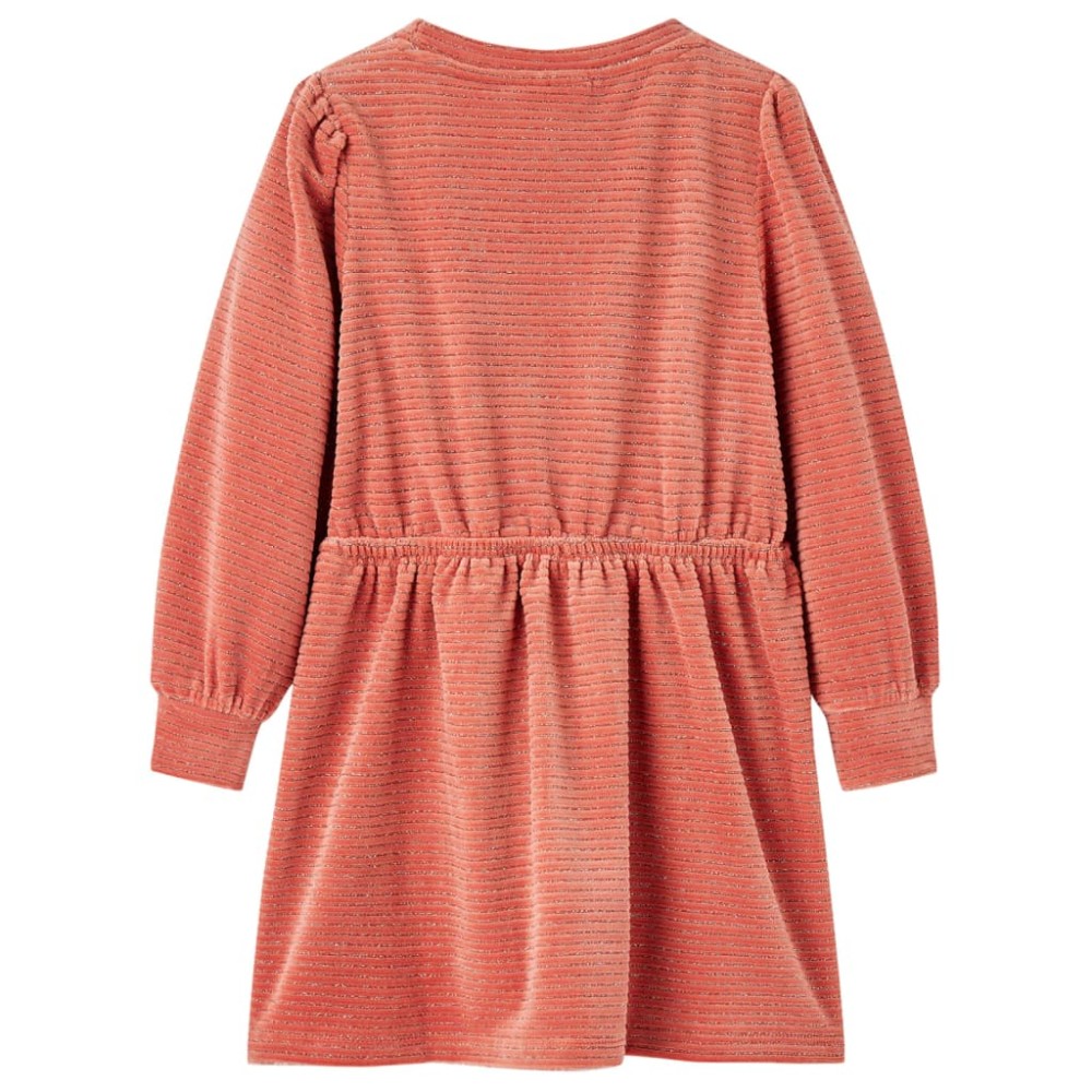 Rochie pentru copii cu mâneci lungi, roz mediu, 92