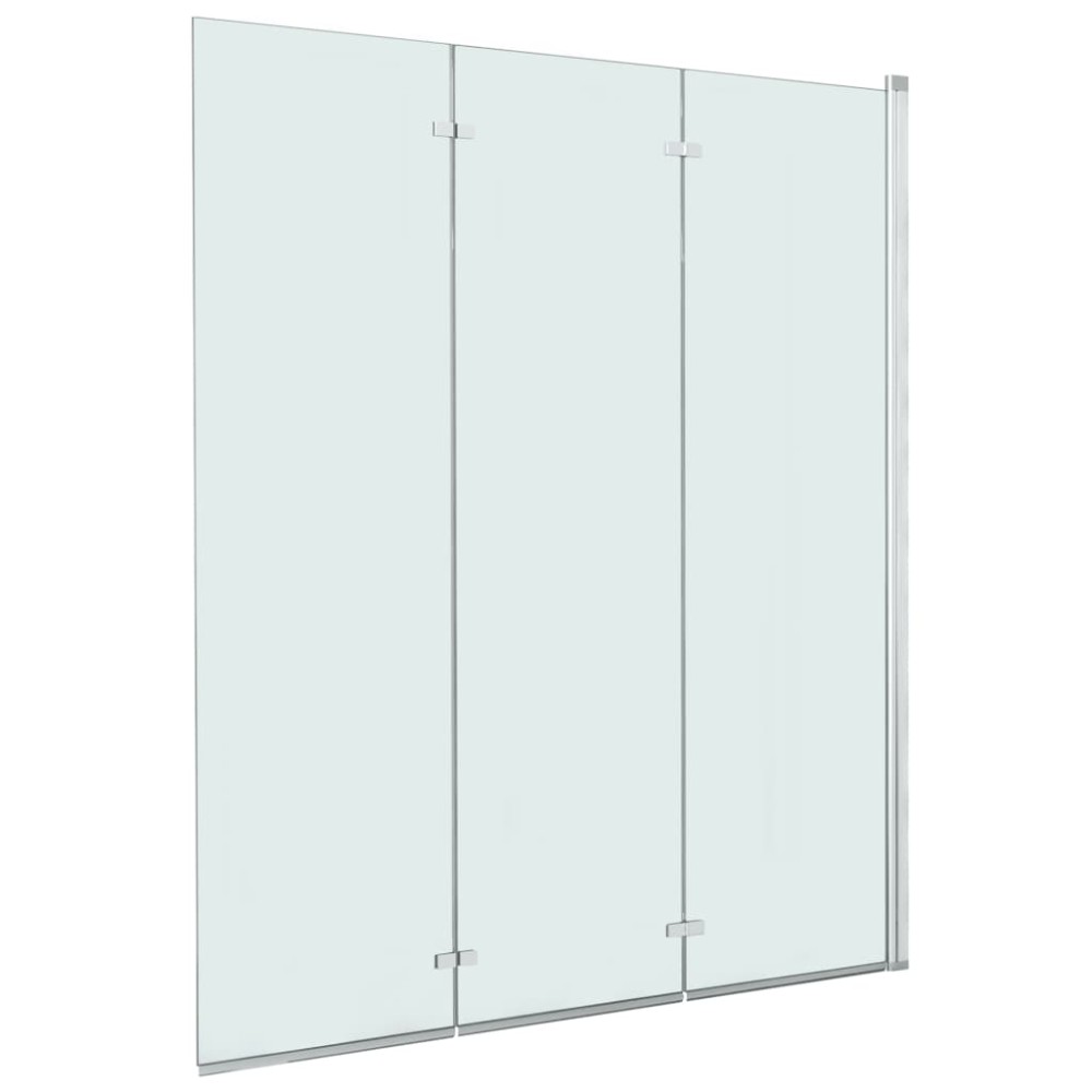 vidaXL Cabină de duș pliabilă, 3 panouri, 130 x 138 cm, ESG