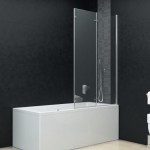 vidaXL Cabină de duș pliabilă, 3 panouri, 130 x 138 cm, ESG vidaXL Cabină de duș pliabilă, 3 panouri, 130 x 138 cm, ESG