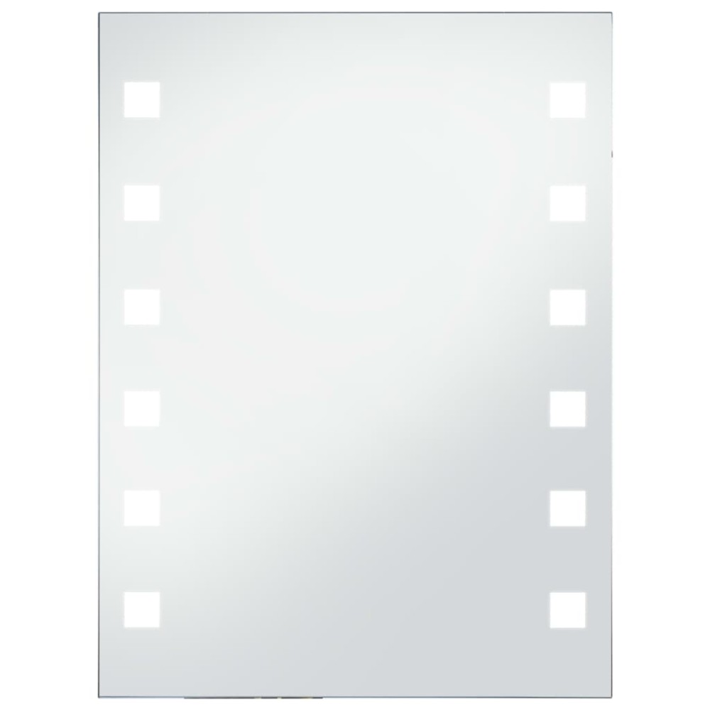 vidaXL Oglindă cu LED de perete de baie, 60 x 80 cm