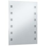 vidaXL Oglindă cu LED de perete de baie, 60 x 80 cm vidaXL Oglindă cu LED de perete de baie, 60 x 80 cm