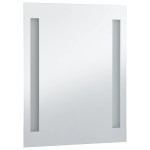 vidaXL Oglindă cu LED de perete de baie, 60 x 80 cm vidaXL Oglindă cu LED de perete de baie, 60 x 80 cm