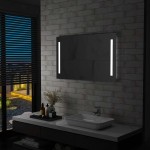 vidaXL Oglindă cu LED pentru perete de baie, 100 x 60 cm vidaXL Oglindă cu LED pentru perete de baie, 100 x 60 cm