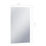 vidaXL Oglindă cu LED de perete de baie, 60 x 100 cm vidaXL Oglindă cu LED de perete de baie, 60 x 100 cm