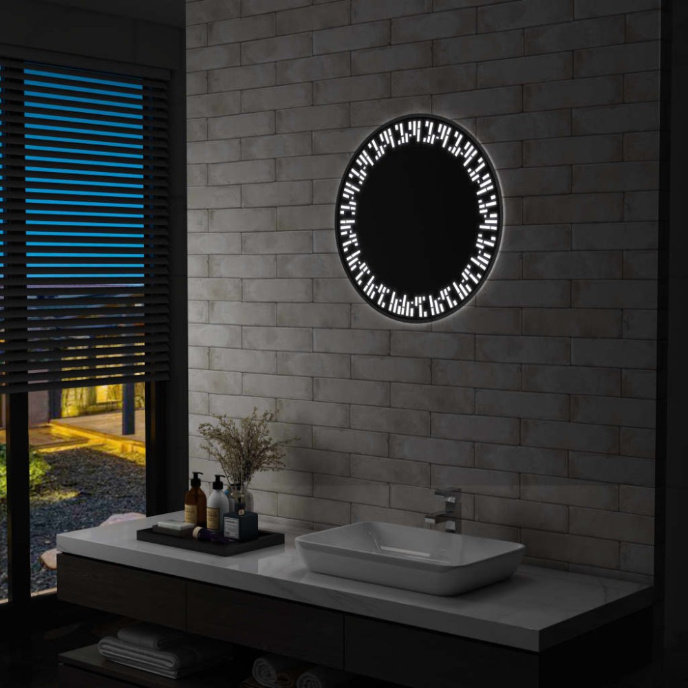 vidaXL Oglindă cu LED de baie, 60 cm
