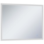 vidaXL Oglindă cu LED de perete de baie, cu senzor tactil, 80 x 60 cm vidaXL Oglindă cu LED de perete de baie, cu senzor tactil, 80 x 60 cm