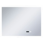 vidaXL Oglindă cu LED de baie cu senzor tactil și afișaj oră, 80x60 cm vidaXL Oglindă cu LED de baie cu senzor tactil și afișaj oră, 80x60 cm