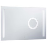 vidaXL Oglindă cu LED de perete de baie, cu senzor tactil, 100x60 cm vidaXL Oglindă cu LED de perete de baie, cu senzor tactil, 100x60 cm