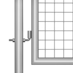 vidaXL Poartă de grădină, argintiu, 306 x 225 cm, oțel galvanizat