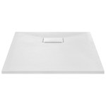 vidaXL Cădiță de duș, alb, 90 x 70 cm, SMC