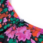 Rochie copii cu mâneci lungi, roz aprins, 128