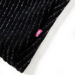 Fusta de copii cu talie leopard, negru, 104