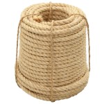 vidaXL Frânghie, 100 m, sisal 100%, 12 mm vidaXL Frânghie, 100 m, sisal 100%, 12 mm