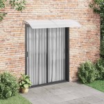 vidaXL Copertină de ușă, gri și transparent, 200 x 75 cm, PC vidaXL Copertină de ușă, gri și transparent, 200 x 75 cm, PC