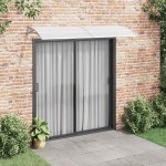 vidaXL Copertină de ușă, gri și transparent, 240 x 75 cm, PC vidaXL Copertină de ușă, gri și transparent, 240 x 75 cm, PC