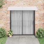 vidaXL Copertină de ușă, gri și transparent, 240 x 75 cm, PC vidaXL Copertină de ușă, gri și transparent, 240 x 75 cm, PC