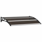 vidaXL Copertină de ușă, negru, 120 x 75 cm, PC vidaXL Copertină de ușă, negru, 120 x 75 cm, PC