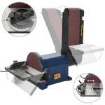 vidaXL Mașină de șlefuit electrică cu disc și bandă 500 W 200 mm vidaXL Mașină de șlefuit electrică cu disc și bandă 500 W 200 mm