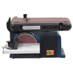 vidaXL Mașină de șlefuit electrică cu disc și bandă, 370 W, 150 mm vidaXL Mașină de șlefuit electrică cu disc și bandă, 370 W, 150 mm