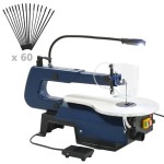 vidaXL Fierăstrău electric de traforaj cu pedală și lumină LED 125 W vidaXL Fierăstrău electric de traforaj cu pedală și lumină LED 125 W