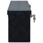 vidaXL Ladă din aluminiu, negru, 485 x 140 x 200 mm vidaXL Ladă din aluminiu, negru, 485 x 140 x 200 mm