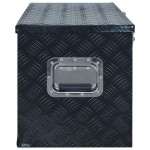 vidaXL Ladă din aluminiu, negru, 1085 x 370 x 400 mm vidaXL Ladă din aluminiu, negru, 1085 x 370 x 400 mm