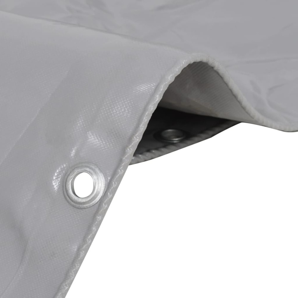 vidaXL Prelată, gri, 6 x 8 m, 650 g/m²