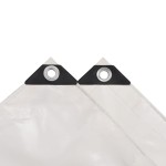 vidaXL Prelată, alb, 1,5 x 10 m, 650 g/m²