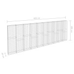 vidaXL Perete gabion cu capace, 600 x 30 x 200 cm, oțel galvanizat vidaXL Perete gabion cu capace, 600 x 30 x 200 cm, oțel galvanizat