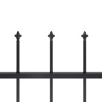 vidaXL Gard de grădină cu vârf tip suliță din oțel, 181x100 cm, negru vidaXL Gard de grădină cu vârf tip suliță din oțel, 181x100 cm, negru