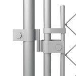 vidaXL Padoc pentru câini de exterior, cu acoperiș, 7,6 x 3,8 x 2,3 m