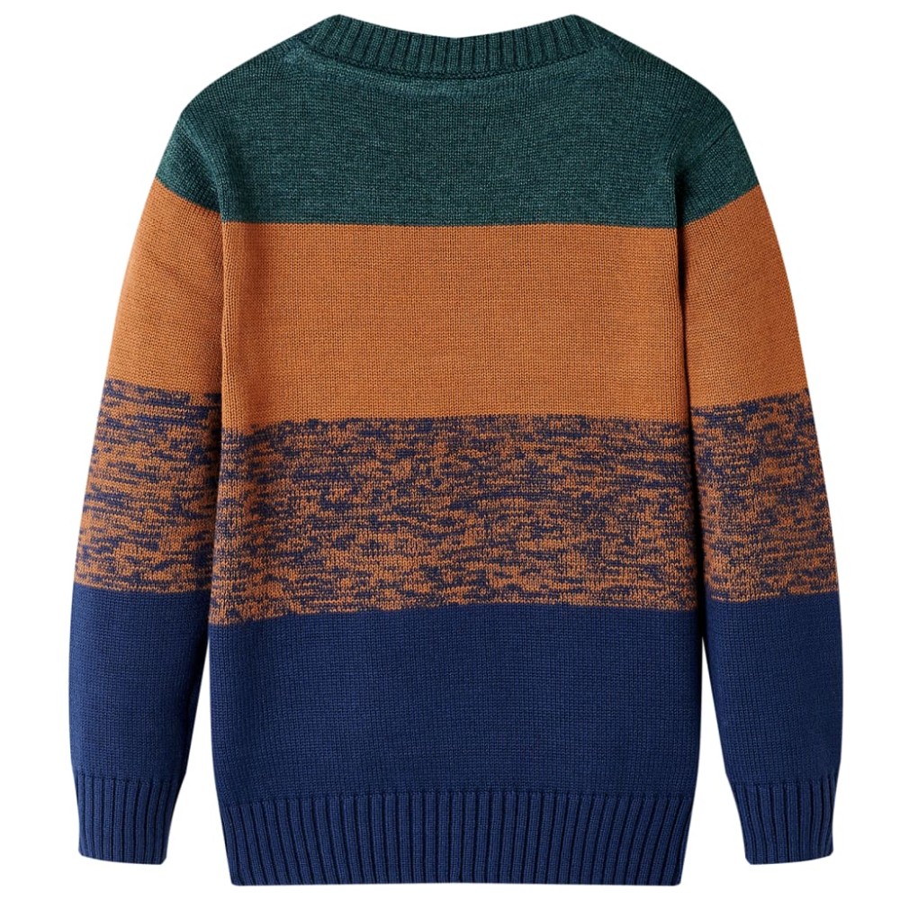 Pulover pentru copii tricotat, multicolor, 92