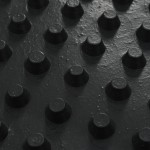 vidaXL Membrană de drenaj cu crampoane, 0,5 x 20 m, HDPE, 400 g/m²