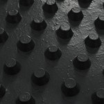 vidaXL Membrană de drenaj cu crampoane 2 buc, 0,5x20 m, HDPE, 400 g/m²