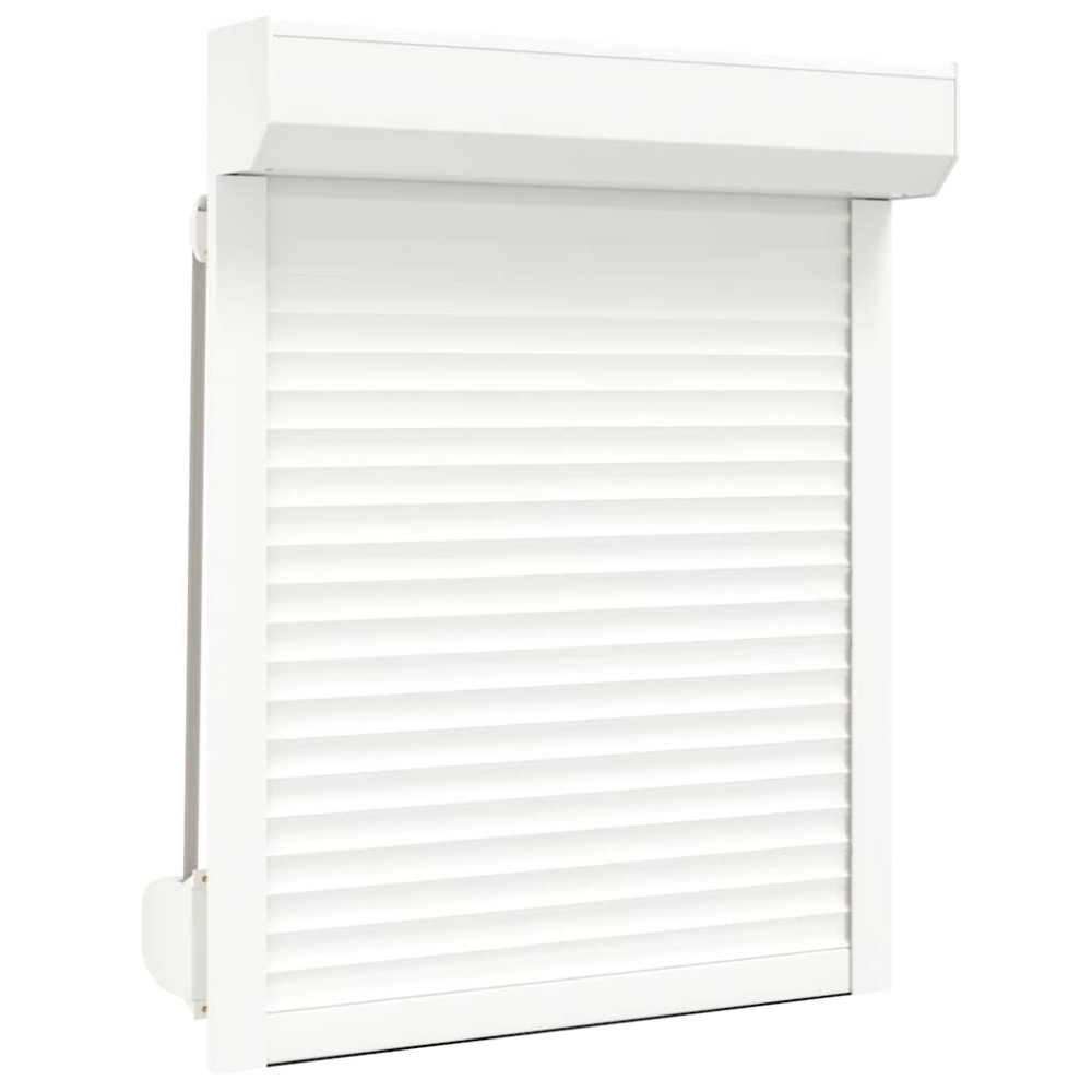 vidaXL Oblon rulant, alb, 80 x 100 cm, aluminiu