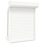 vidaXL Oblon rulant, alb, 80 x 100 cm, aluminiu vidaXL Oblon rulant, alb, 80 x 100 cm, aluminiu