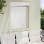 vidaXL Oblon rulant, alb, 80 x 100 cm, aluminiu vidaXL Oblon rulant, alb, 80 x 100 cm, aluminiu