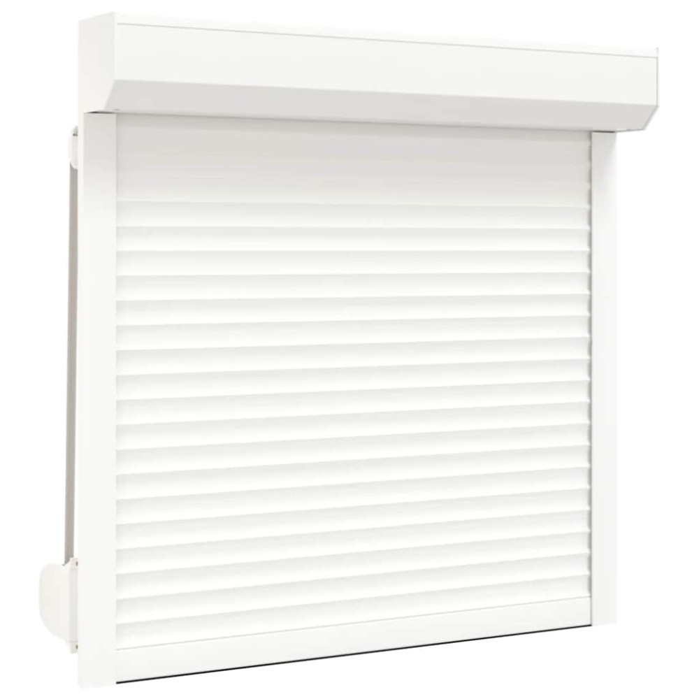 vidaXL Oblon rulant, alb, 100 x 100 cm, aluminiu