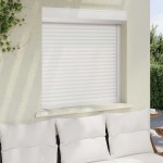 vidaXL Oblon rulant, alb, 100 x 100 cm, aluminiu vidaXL Oblon rulant, alb, 100 x 100 cm, aluminiu