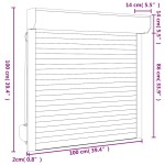 vidaXL Oblon rulant, alb, 100 x 100 cm, aluminiu vidaXL Oblon rulant, alb, 100 x 100 cm, aluminiu