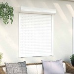 vidaXL Oblon rulant, alb, 100 x 130 cm, aluminiu vidaXL Oblon rulant, alb, 100 x 130 cm, aluminiu