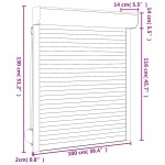 vidaXL Oblon rulant, alb, 100 x 130 cm, aluminiu vidaXL Oblon rulant, alb, 100 x 130 cm, aluminiu