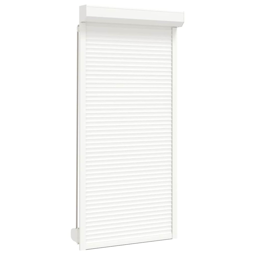 vidaXL Oblon rulant, alb, 100 x 210 cm, aluminiu