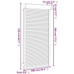 vidaXL Oblon rulant, alb, 100 x 210 cm, aluminiu vidaXL Oblon rulant, alb, 100 x 210 cm, aluminiu