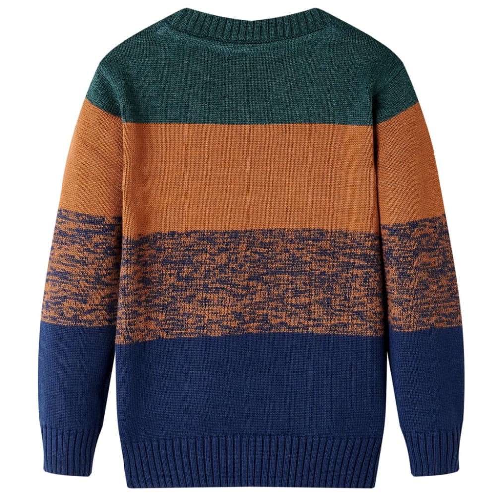 Pulover pentru copii tricotat, multicolor, 128